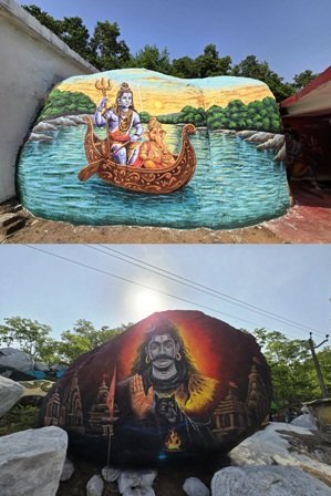 सिहावा में बोल उठे चित्र, साक्षात महादेव ने दिए दर्शन, श्रृंगीऋषि के साथ वन्य जीवों का कौतुहल…