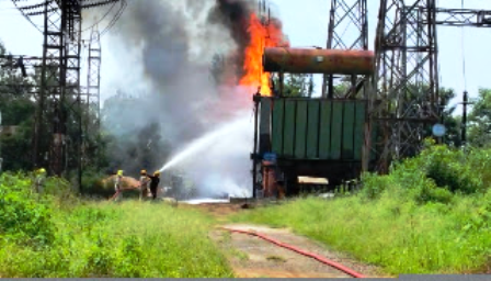 धमतरी के 220 केवी पावर हाउस में भीषण आग, कई घंटे ठप रही बिजली आपूर्ति… धमतरी के 220 केवी पावर हाउस में भीषण आग, कई घंटे ठप रही बिजली आपूर्ति…