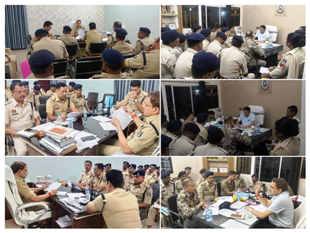 धमतरी पुलिस की अपराध समीक्षा बैठक आयोजित, लंबित मामलों के शीघ्र निराकरण पर जोर…. धमतरी पुलिस की अपराध समीक्षा बैठक आयोजित, लंबित मामलों के शीघ्र निराकरण पर जोर….