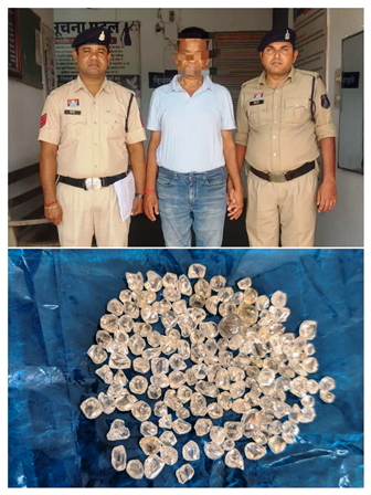 धमतरी पुलिस की बड़ी कार्रवाई: पायलीखंड खदान से चोरी किए गए 146 हीरे जैसे पत्थर बरामद, भाटापारा का 64 वर्षीय आरोपी गिरफ्तार… धमतरी पुलिस की बड़ी कार्रवाई: पायलीखंड खदान से चोरी किए गए 146 हीरे जैसे पत्थर बरामद, भाटापारा का 64 वर्षीय आरोपी गिरफ्तार…