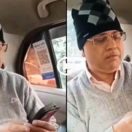 कैप-स्वेटर पहन कैब में बैठा शख्स, बोला AC चलाओ, ड्राइवर से बहस का वीडियो वायरल….