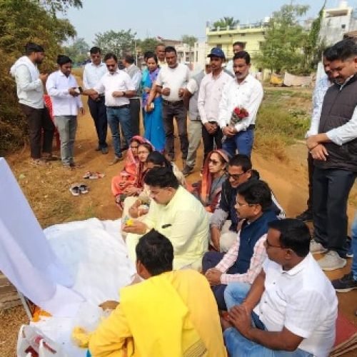 बठेना नहर में इनलेट रेगुलेटर निर्माण का भूमि पूजन…