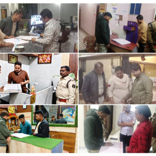 धमतरी में पुलिस का सघन चेकिंग अभियान….