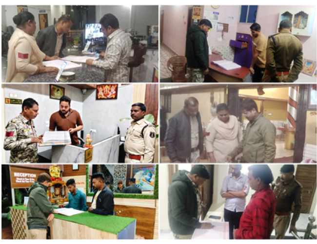 धमतरी में पुलिस का सघन चेकिंग अभियान….