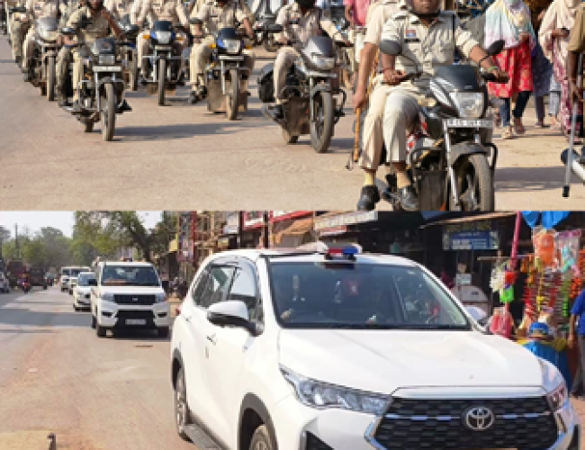 होली पर धमतरी पुलिस का फ्लैग मार्च: असामाजिक तत्वों को कड़ी चेतावनी, आमजन को सुरक्षा का भरोसा…