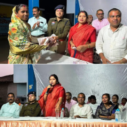 ग्राम बिरेतरा में महिला कमांडो टीम का सम्मान, नशा मुक्त समाज के लिए ग्रामीणों का संकल्प: रंजना साहू