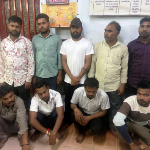 आमदी में जुआ खेलते 9 जुआरी गिरफ्तार, पुलिस ने 58 हजार से अधिक का मशरूका किया जब्त…