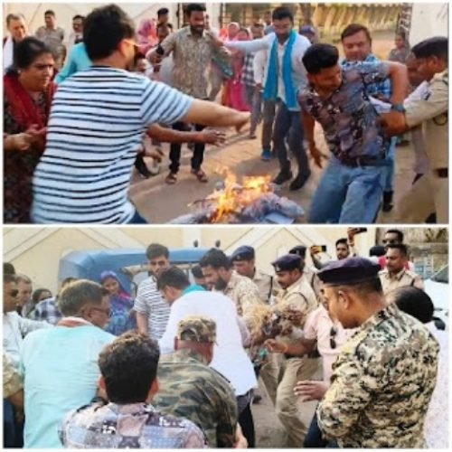 दुर्ग हत्या-रेप मामले में कांग्रेस का हल्लाबोल.. गृहमंत्री के इस्तीफा की मांग को लेकर मुख्यमंत्री का पुतला दहन…