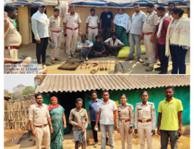 उदंती-सीतानदी टाइगर रिजर्व में अवैध शिकार पर बड़ी कार्रवाई, पांच शिकारी गिरफ्तार…