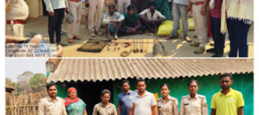 उदंती-सीतानदी टाइगर रिजर्व में अवैध शिकार पर बड़ी कार्रवाई, पांच शिकारी गिरफ्तार…