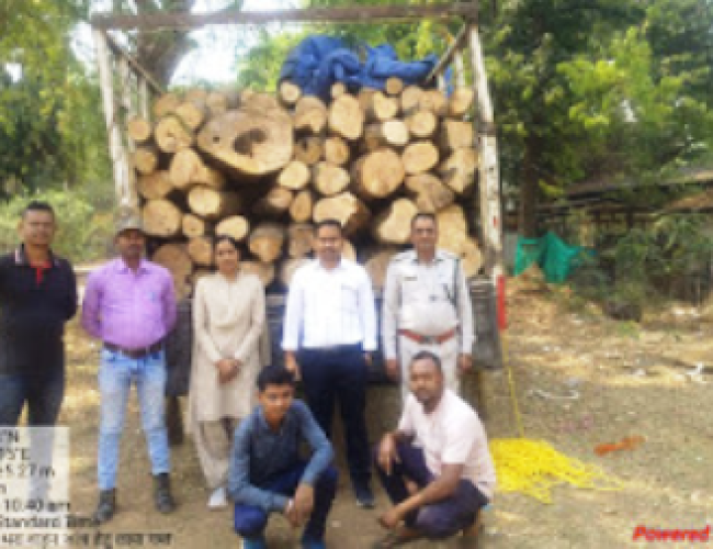 धमतरी में वन विभाग की बड़ी कार्रवाई: अवैध आम लकड़ी से भरा ट्रक जब्त, चालक के पास नहीं थे दस्तावेज…