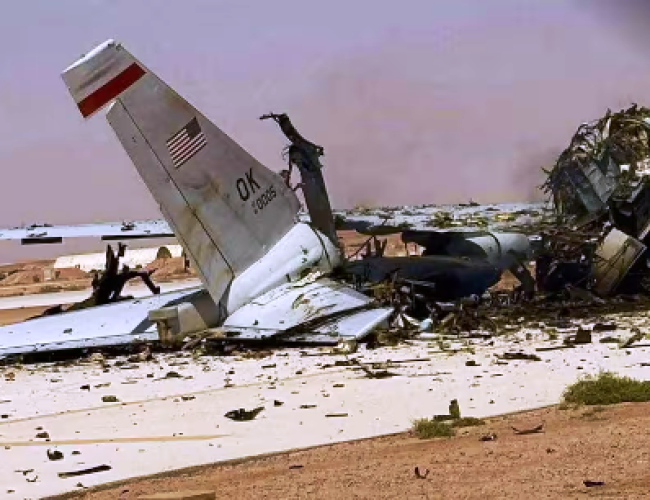 ईरान के हमले से दो टुकड़ों में बंट गया अमेरिका का AWACS, सामने आई सऊदी एयरबेस से पहली तस्वीर…