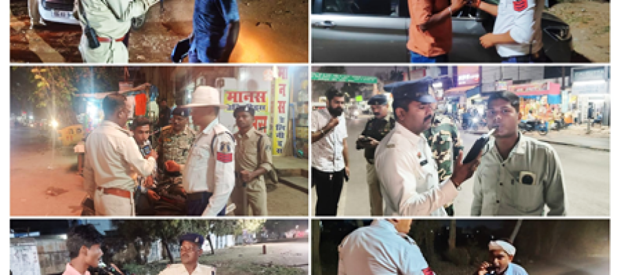 नशे में वाहन चलाने वालों पर धमतरी पुलिस का सख्त एक्शन, 3 महीने में 155 केस दर्ज…