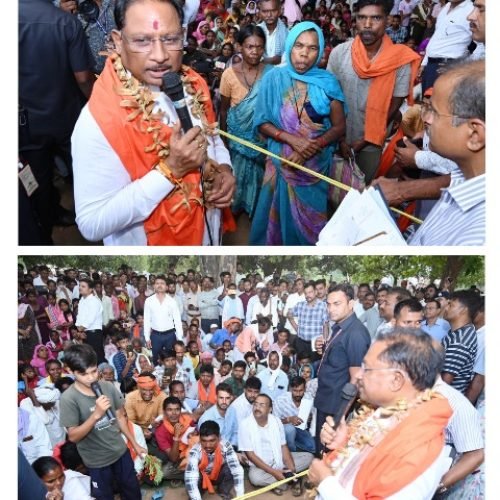 ग्रामीणों से किया सीधा संवाद मुख्यमंत्री विष्णु देव साय का हरगवां गांव में औचक दौरा…