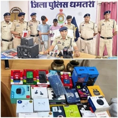 घर और मोबाइल दुकान में हुए चोरी का खुलासा, एक नाबालिक सहित 4 गिरफ्तार…