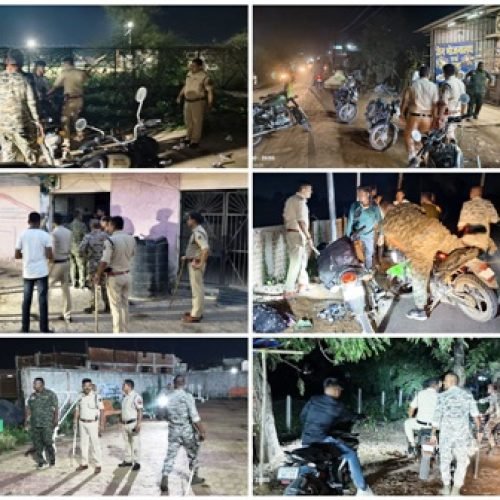 धमतरी पुलिस का असामाजिक तत्वों,नशा खोरी,चाकूबाज़ी और अड्डेबाज़ी के विरुद्ध सघन अभियान लगातार जारी…