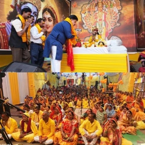 श्रीमद् भागवत कथा मंच से महापौर का सामाजिक-राजनीतिक संदेश…