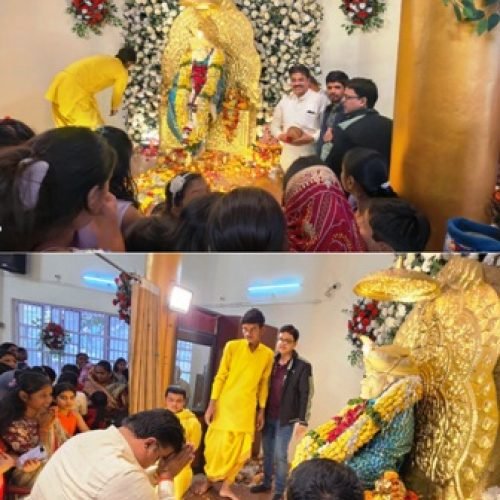 साईं बाबा जयंती पर महापौर रामू रोहरा ने लिया आशीर्वाद…