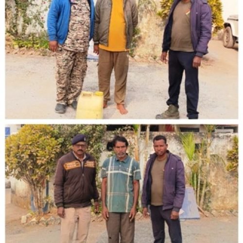 एसपी के निर्देशन में नगरी पुलिस की सख्त कार्रवाई, ग्राम छिपली में अवैध महुआ शराब बेचते दो आरोपी गिरफ्तार…