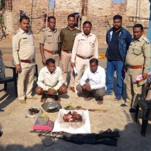 गरियाबंद क्षेत्र में वन विभाग की बड़ी कार्रवाई : कच्चा मांस एवं हथियार जब्त…