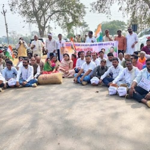 मगरलोड में कांग्रेस का चक्का जाम, 3 घंटे सड़क पर धरना…