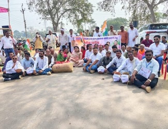 मगरलोड में कांग्रेस का चक्का जाम, 3 घंटे सड़क पर धरना…