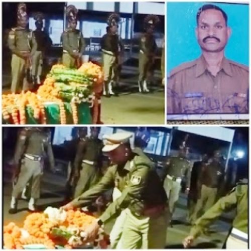 देश के वीर सपूत को अंतिम सलाम: CISF जवान का शांति घाट में अंतिम संस्कार…