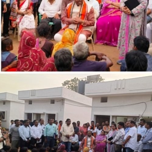 छत्तीसगढ़ की पहली जनमन आवास कॉलोनी का मंत्री रामविचार नेताम ने किया निरीक्षण…