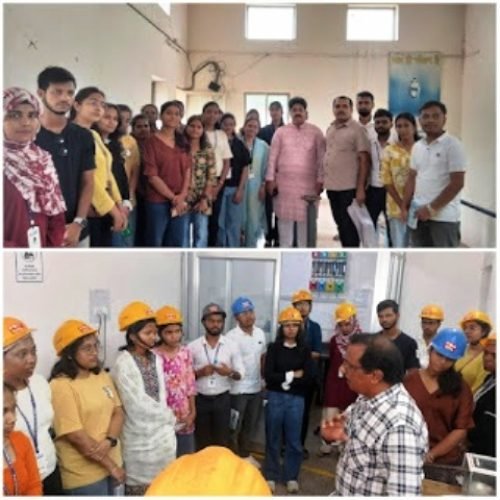 Visit: सेंट थॉमस कालेज भिलाई के स्टूडेंट विजिट मे पहुंचे वाटर ट्रीटमेंट प्लांट धमतरी…