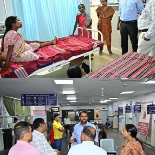 कलेक्टर अबिनाश मिश्रा का सिविल अस्पताल नगरी में निरीक्षण — एंबुलेंस, दवाइयाँ और स्वास्थ्य सेवाओं पर दिए….