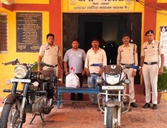03.304 किलो गांजा के साथ दो आरोपी गिरफ्तार, 2.24 लाख रुपये का माल जब्त….