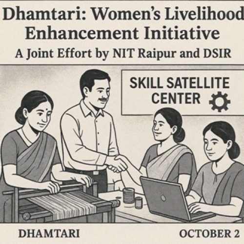 धमतरी में महिलाओं की आजीविका संवर्धन के लिए NIT रायपुर और DSIR की साझी पहल…
