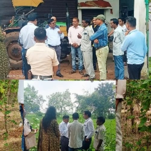 गिरदावरी कार्यों में पारदर्शिता सुनिश्चित करने संभागायुक्त का निरीक्षण…