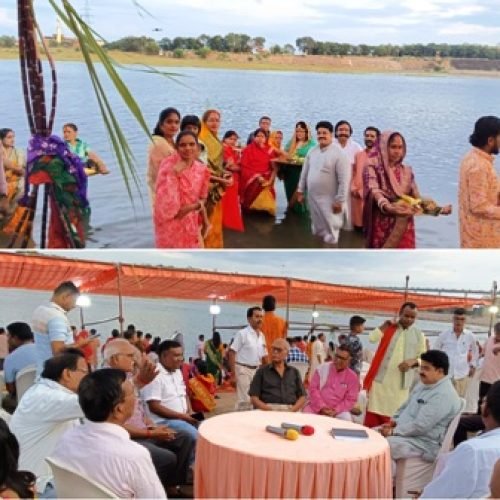छठ महापर्व का भव्य आयोजन — रूद्रेश्वर मंदिर घाट में उमड़ा आस्था का सैलाब…