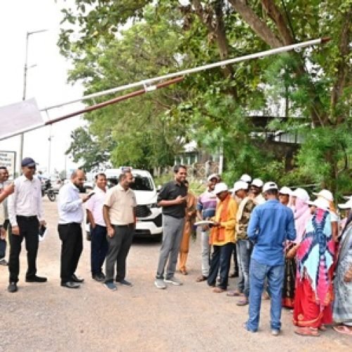 माडमसिल्ली डेम में पर्यटन को बढ़ावा देने कलेक्टर का निरीक्षण…