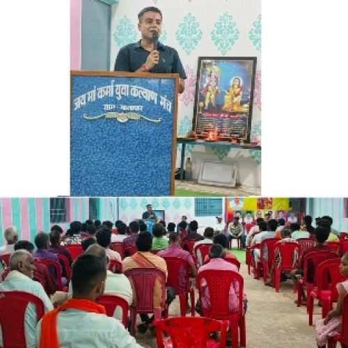 सामाजिक प्रमुखों के आग्रह पर सीएसपी धमतरी ने युवाओं को किया संबोधित…