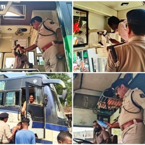 यात्रियों की सुरक्षा हेतु एसपी के निर्देश पर धमतरी पुलिस यातायात द्वारा की गई यात्री वाहनों की सघन जांच…