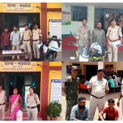 अवैध शराब कारोबार पर धमतरी पुलिस का बड़ा एक्शन, 5 आरोपी गिरफ्तार…