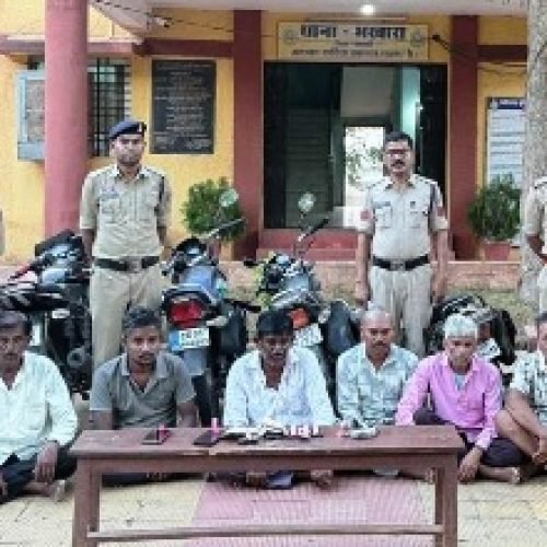 अमाबगीचा में जुए के फड़ पर पुलिस की दबिश, 8 जुआरी गिरफ्तार…