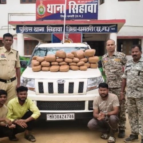 सांकरा नाके पर धमतरी पुलिस की बड़ी कार्रवाई: 37.800 किलो गांजा जब्त, 3 अंतर्राज्यीय तस्कर गिरफ्तार…