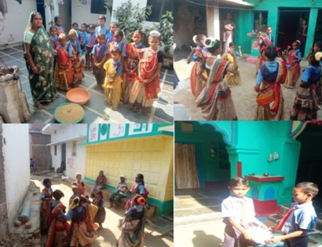 शासकीय शाला टेंगना में स्कूली बच्चों ने उत्साहपूर्वक मनाया छेरछेरा पर्व…