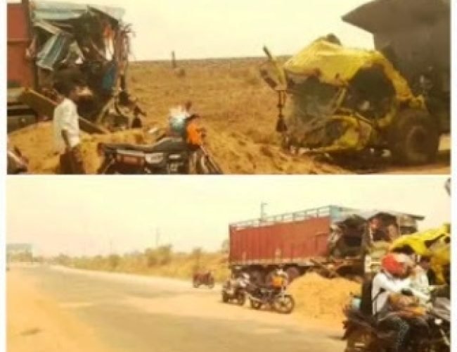 राजिम रोड पर भीषण सड़क हादसा: हाइवा-ट्रक की टक्कर में 3 की मौत…