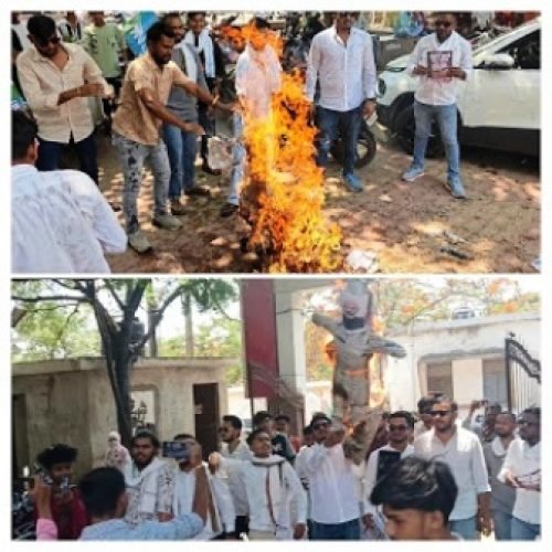 NEET पेपर लीक के विरोध में NSUI का प्रदर्शन, पीएम और शिक्षा मंत्री का फूंका पुतला…