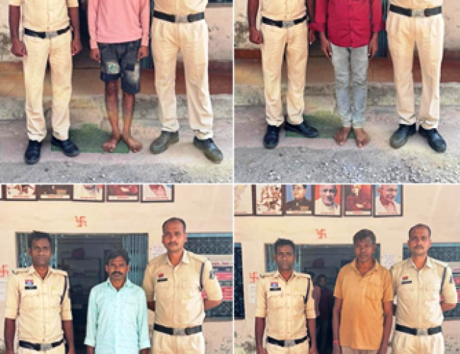 धमतरी में अवैध सट्टे पर पुलिस की कार्रवाई, 4 अलग-अलग मामलों में 4 आरोपी गिरफ्तार…