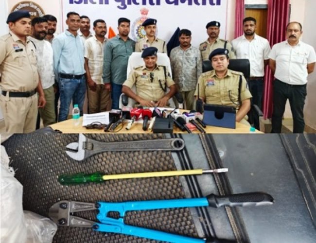 आकाशगंगा कॉलोनी में सिलसिलेवार चोरी का खुलासा, अंतर्राज्यीय गिरोह का पर्दाफाश…