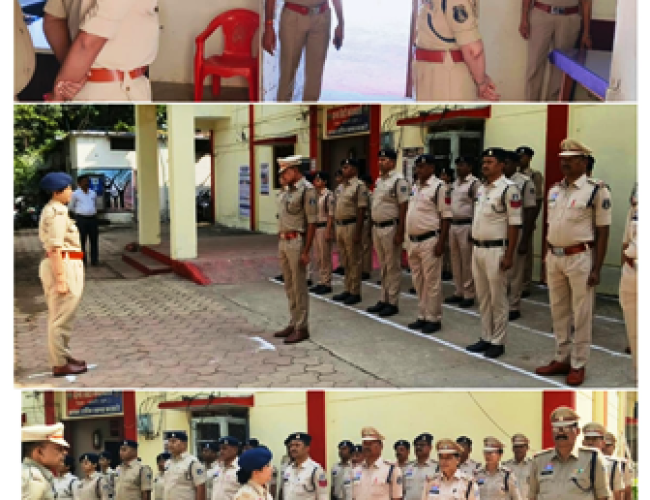 एसपी भावना पांडेय ने किया सिटी कोतवाली का वार्षिक निरीक्षण…