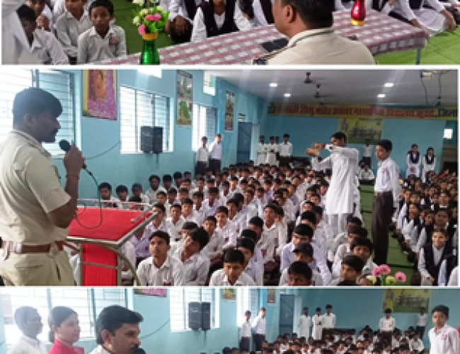 सुरक्षित भविष्य की ओर बढ़ते कदम: कुरूद पुलिस ने 500 विद्यार्थियों को किया जागरूक…