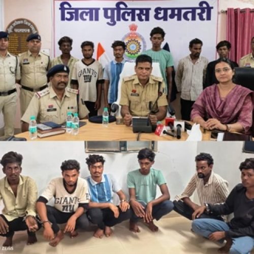 धमतरी पुलिस की बड़ी सफलता: हत्या का चंद घंटों में खुलासा, 8 आरोपी गिरफ्तार…