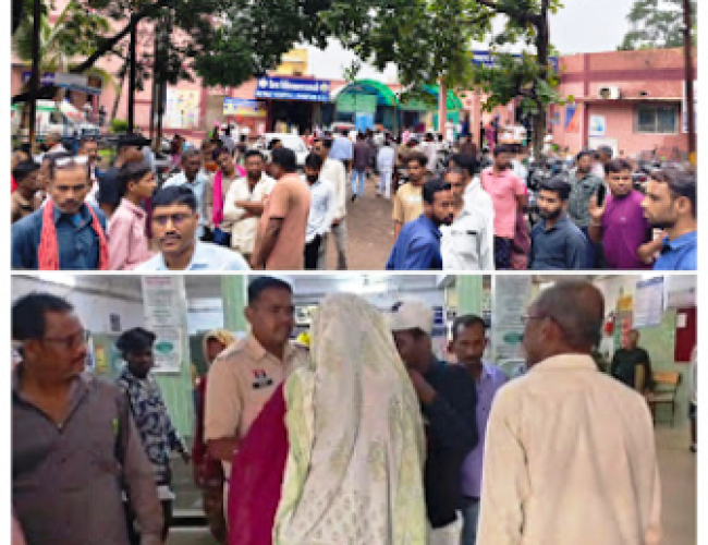 जिला अस्पताल में बवाल: प्रतिबंधित क्षेत्र में जाने से रोकने पर सफाई कर्मचारी से विवाद, चाकू निकालने का आरोप…