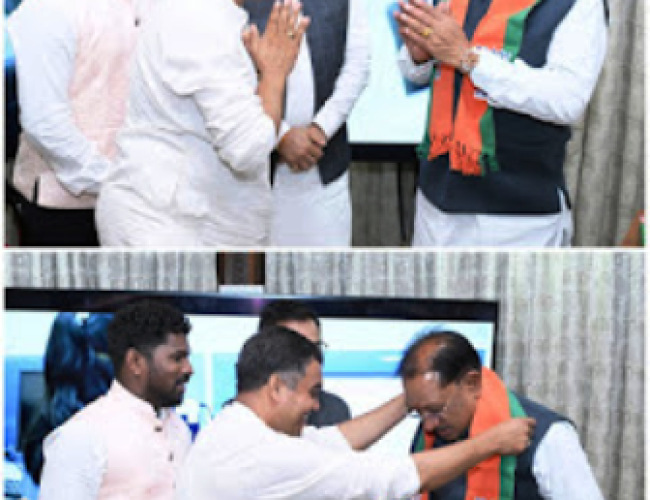 धमतरी: भाजपा नेता उमेश साहू ने मुख्यमंत्री से की सौजन्य भेंट, सड़क चौड़ीकरण और पुल निर्माण की उठाई मांग…